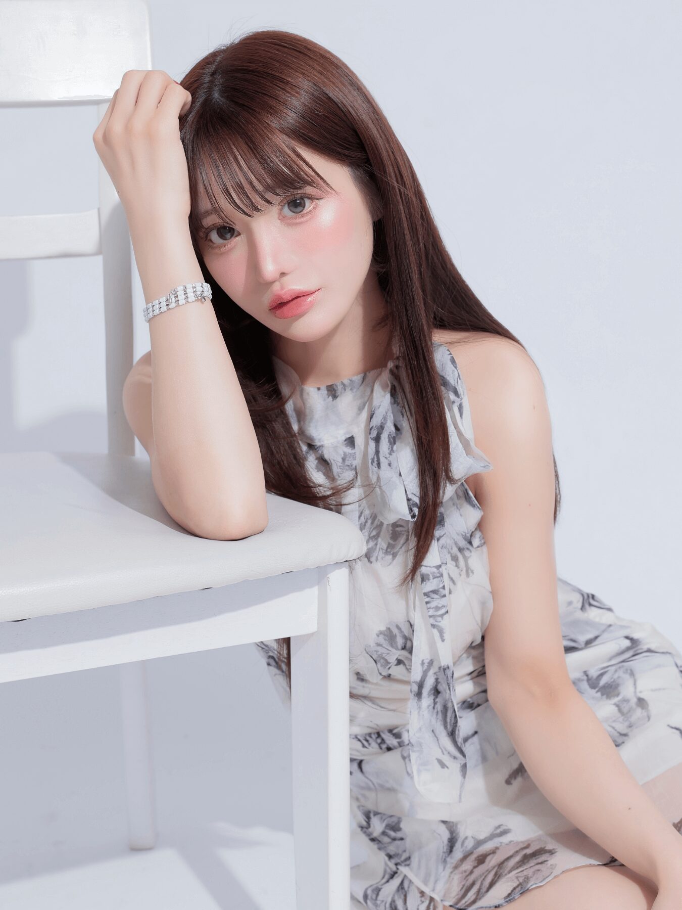 モデル「うづき ふうか」さん ORLU AmuCaNa Accessories（オルル アムカナ アクセサリーズ） - White -着用写真